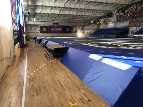 Помост для борьбы на три ковра 41,5х15,5х0,8 м СТ-180#3