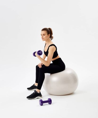 Фитбол STARFIT GB-108 85 см (тепло-серый пастель)#5