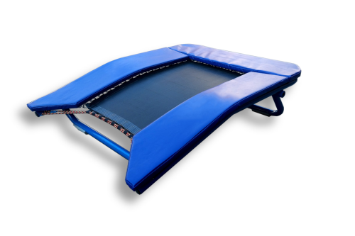 Батутный мостик-трамплин гимнастический (сетка ПВХ - Semi, белый)