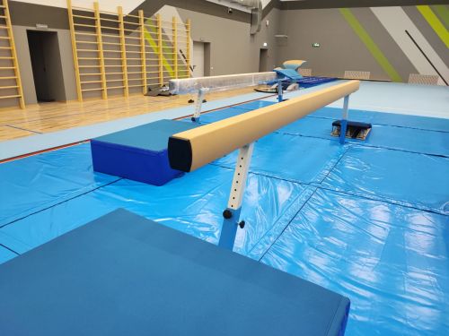 Бревно гимнастическое высокое мягкое, соревновательное 5 м Бревно гимнастическое высокое мягкое, соревновательное 5 м