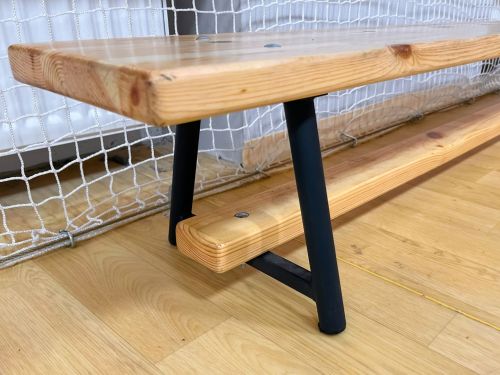 Скамейка гимнастическая "Стандарт" 3500х240х280мм (массив хвои, мет. ножки) СТП-67#2