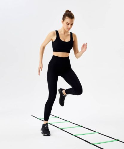 Лестница координационная STARFIT FA-601 580 см (ярко-зеленый/черный)#3 Лестница координационная STARFIT FA-601 580 см (ярко-зеленый/черный)#3