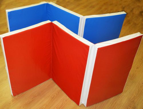 Мат гимнастический складной 2х3х0,1м  ПРОФИ (иск. кожа, 3 сложения) МС100-26#4