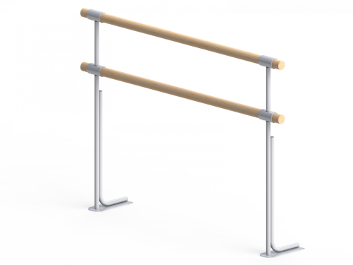 Хореографический (балетный) станок напольный двухрядный 1500 мм (бук) СТ-88 Хореографический (балетный) станок напольный двухрядный 1500 мм (бук) СТ-88
