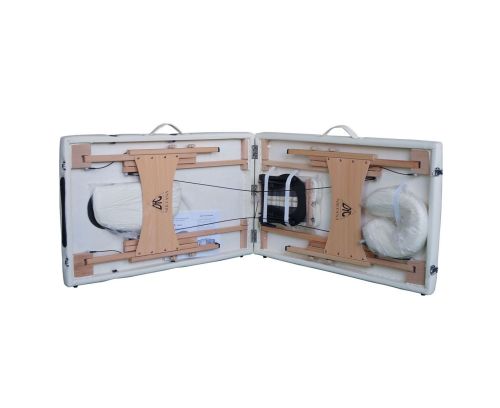 Массажный стол DFC NIRVANA Optima (дерев. ножки) кремовый (Cream)#2 Массажный стол DFC NIRVANA Optima (дерев. ножки) кремовый (Cream)#2