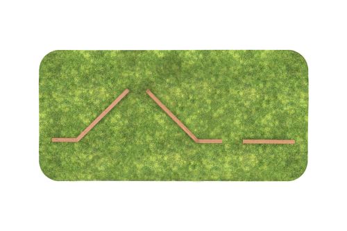 Элемент полосы препятствий Разрушенный мост из 3-х элементов#4