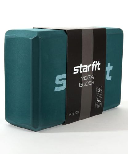 Блок для йоги STARFIT YB-200 EVA 22,5х15 см (изумрудный)#2 Блок для йоги STARFIT YB-200 EVA 22,5х15 см (изумрудный)#2