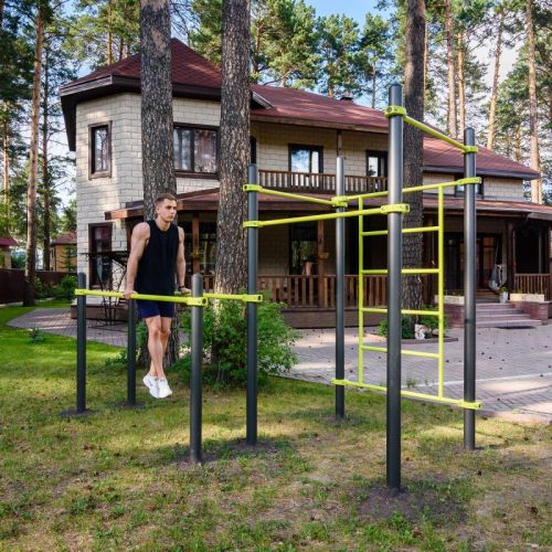 Воркаут (брусья, 3 перекладины, шведская стенка) ZAVODSPORTA W217#3