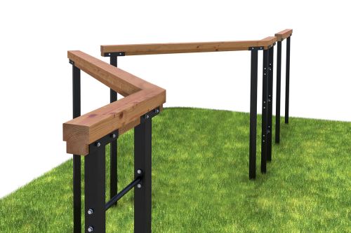 Элемент полосы препятствий Разрушенный мост из 3-х элементов#5