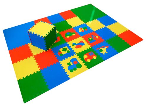 Мягкий пол универсальный "Транспорт" 1х1 м#2