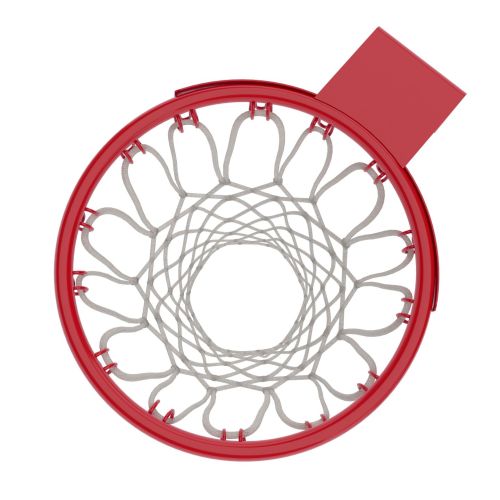 Кольцо баскетбольное тренировочное усиленное № 7 (пруток 20 мм) красный СТП-234#2