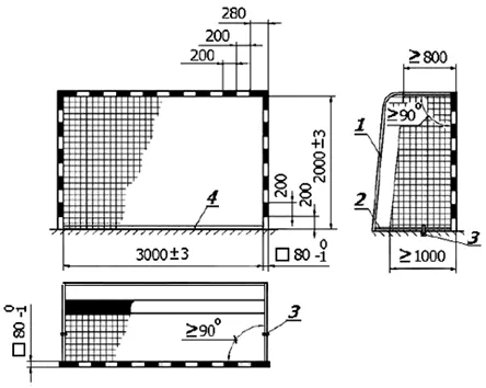Футбольные ворота 3х2 чертеж