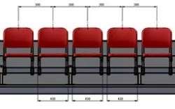 Размер кресла на стадионе