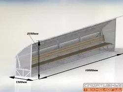 Скамейка для запасных игроков без навеса